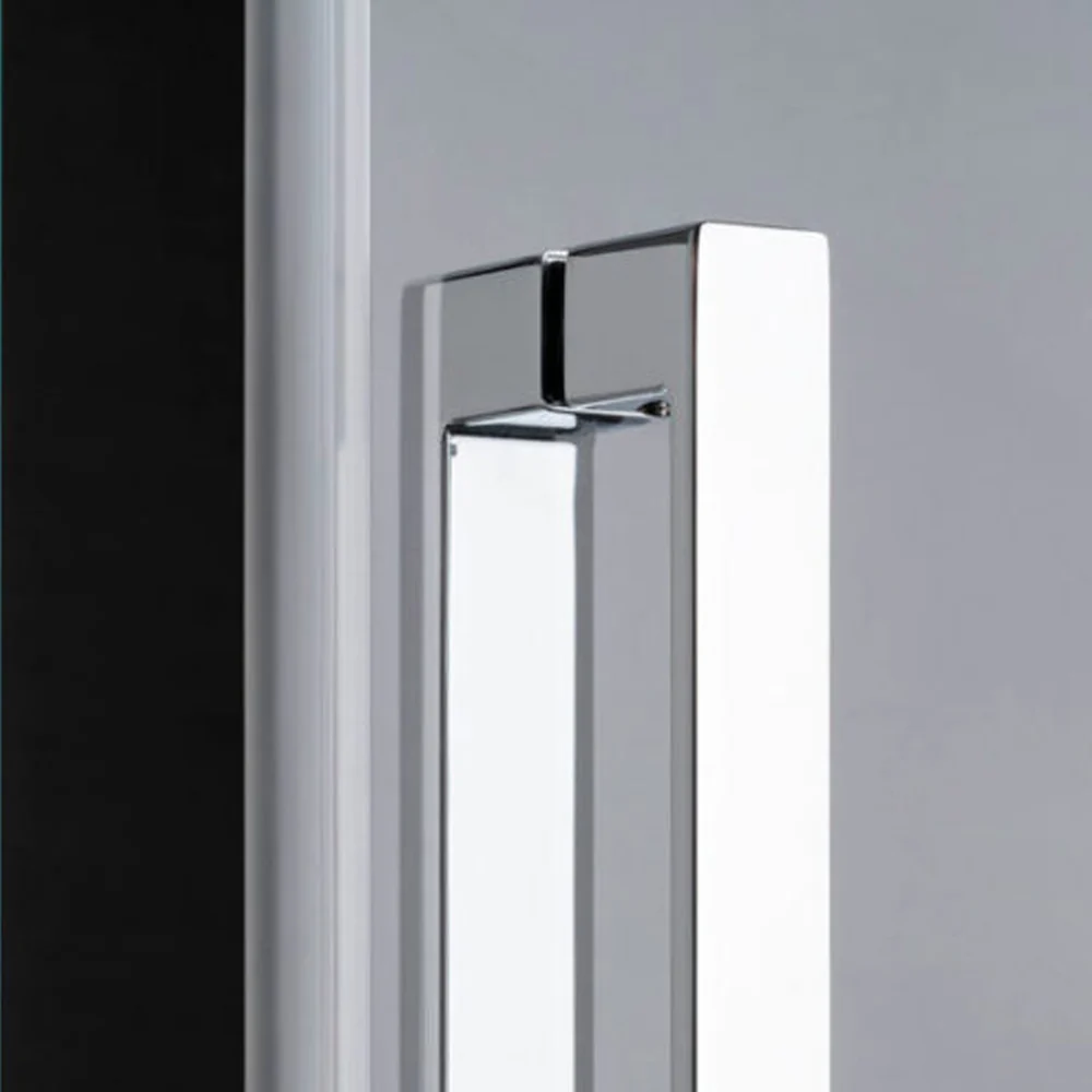 Rectangular shower enclosure corner opening cm 100x75 Lauren model 8 mm tempered glaswerk - RIGHT SIDE