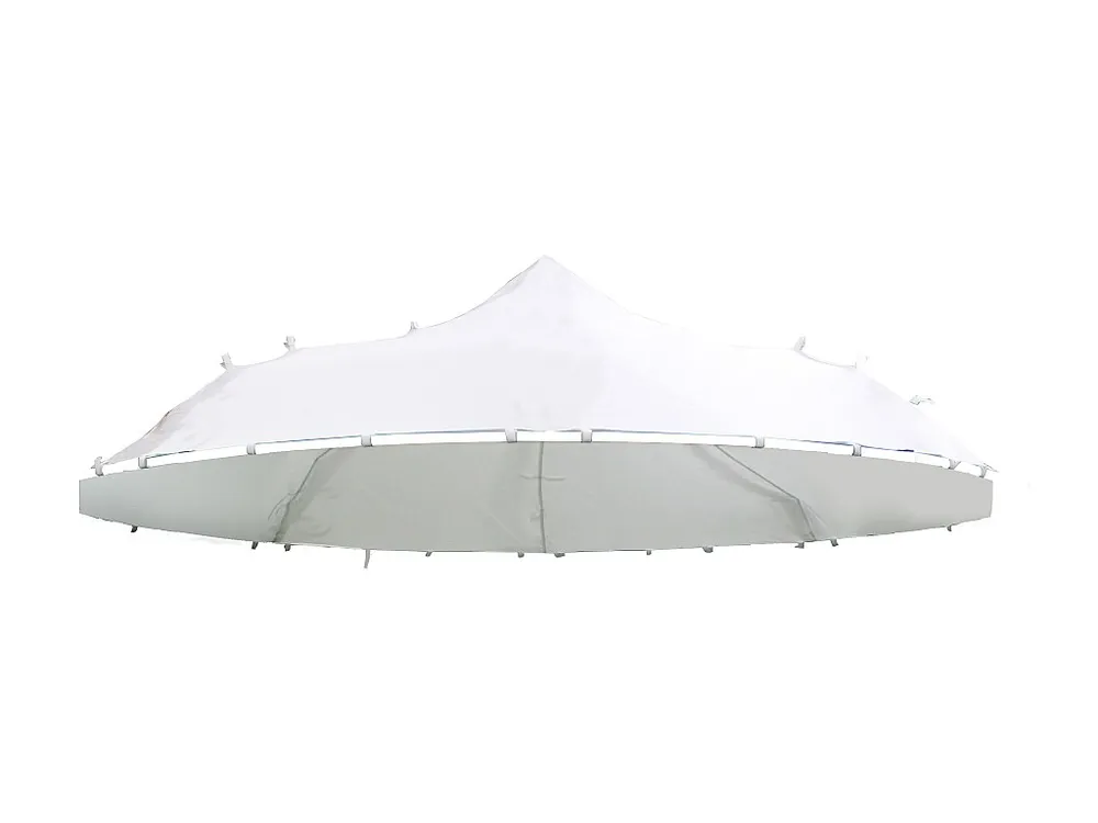 Wit reservezeil van polyesterweefsel voor tuinkiosk - 9 m² - TILCARA met Windverankering