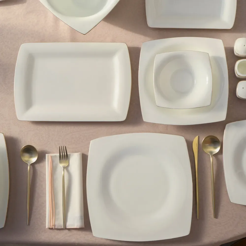 Karaca Dara Gold Fine Pearl 12 Persoons Servies, 58-Delig