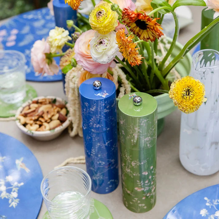 Blauwe Chinoiserie Zout- Pepermolen