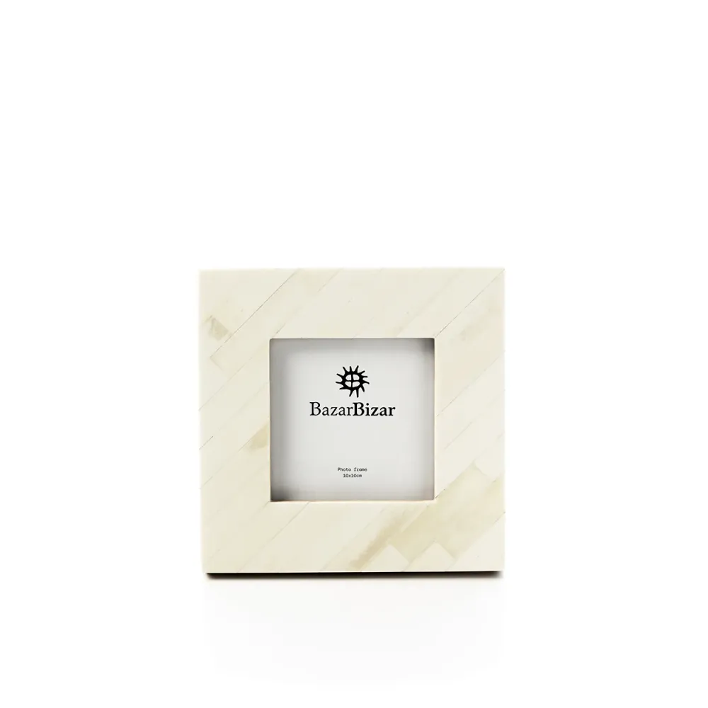 Het Nomad Ivory Fotolijst - Crèmewit - 10x10