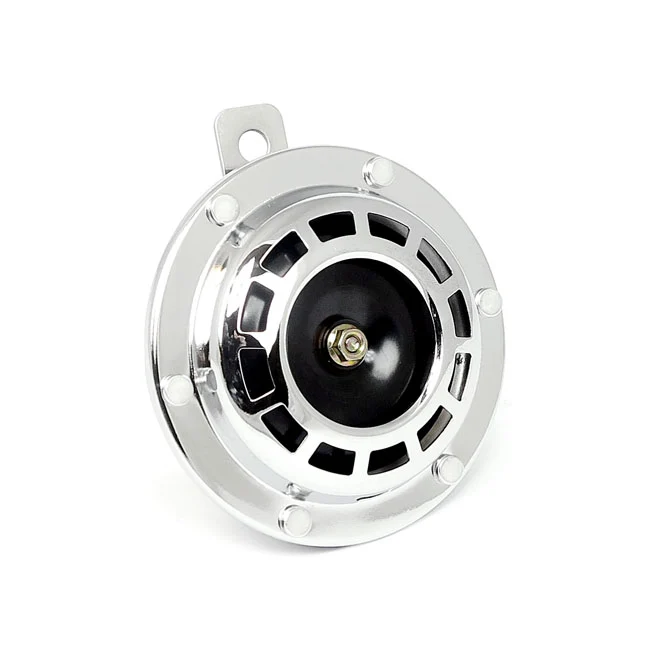 Bocina Redonda Personalizada Teragon. 4"/100 Mm. Cromada Para Harley Davidson voor Park en Strand