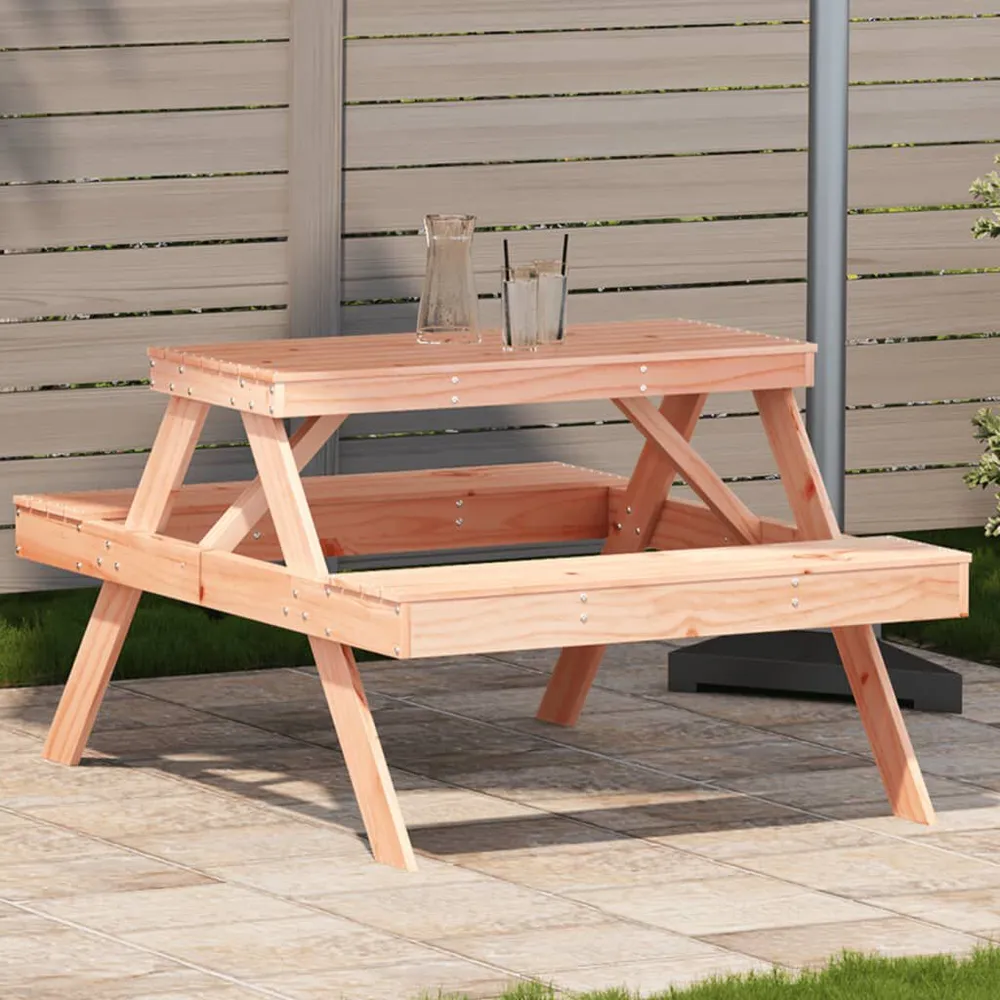 Lage Picknicktafel 105x134x75 cm massief douglashout