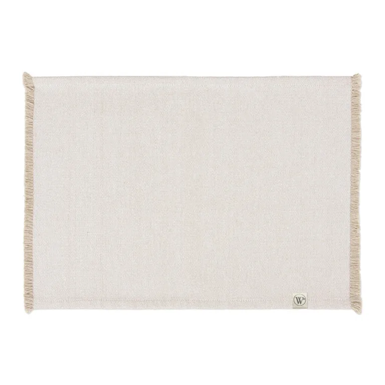 Walra Placemat 2st. 35x48cm 'Sweet Raffle' Wit/Zand
