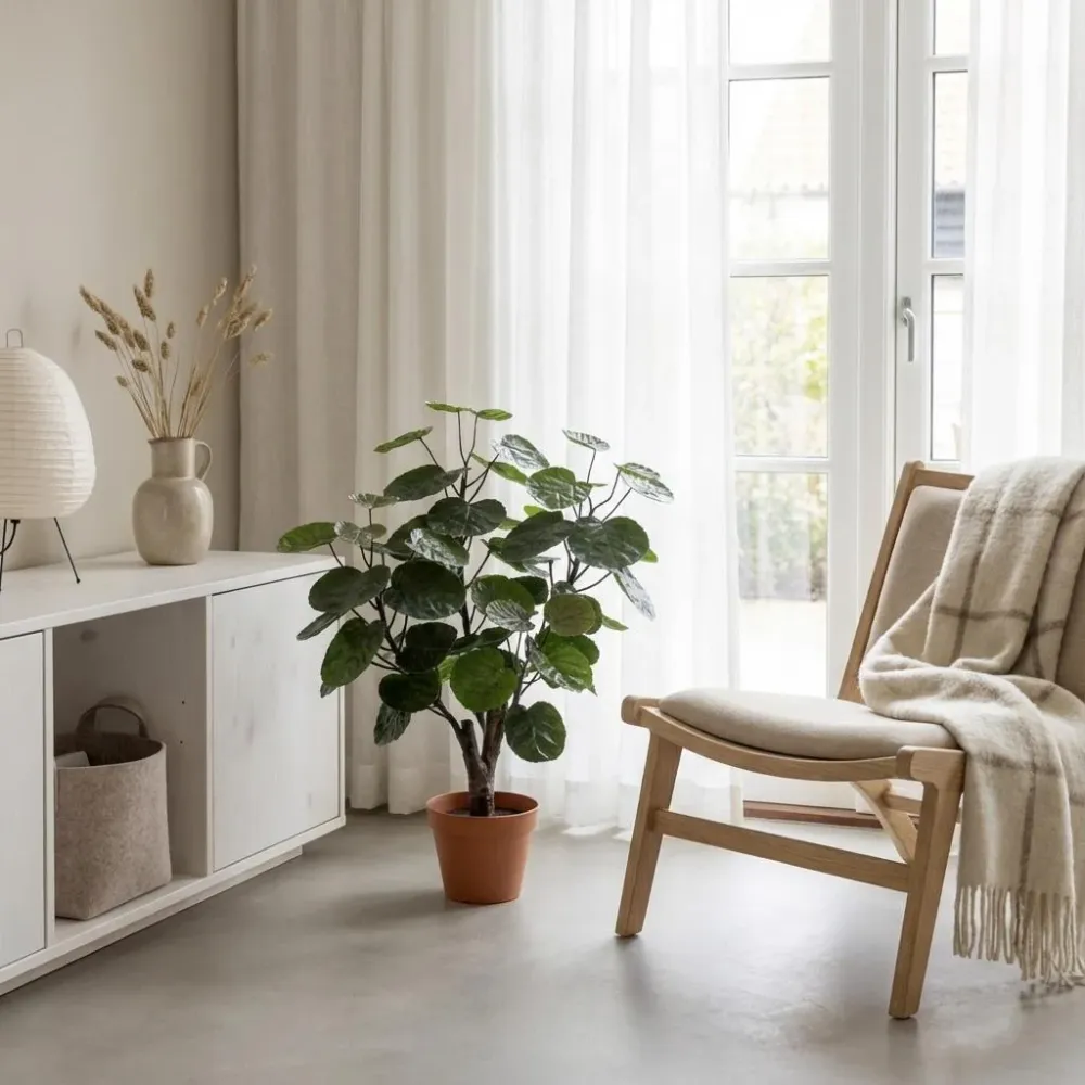 Artificial Polyscias Fabian – Compacte Kunstplant – 55 cm – Onderhoudsvrij Groen Everyplants