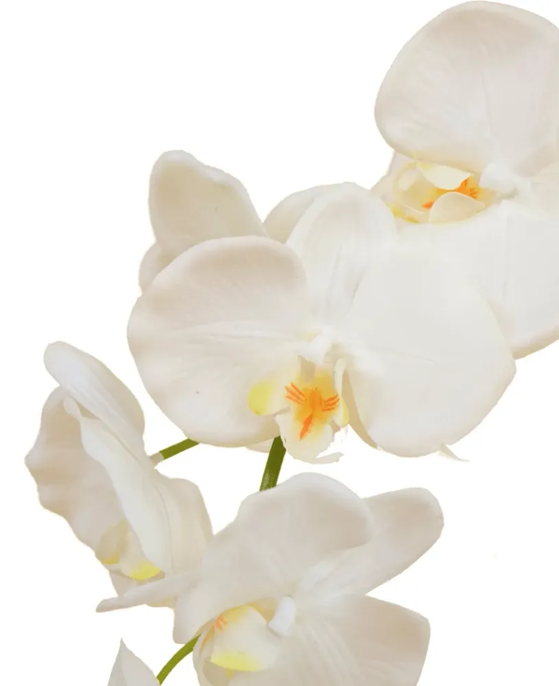 Kunst Orchidee 50 cm wit pot