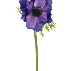Kunstbloem Anemone 43 cm paars