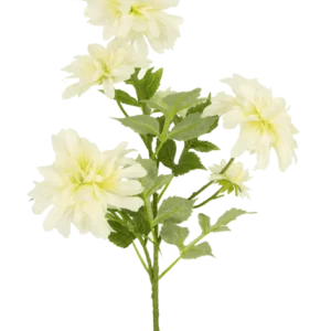 Kunstbloem Dahlia 60 cm wit
