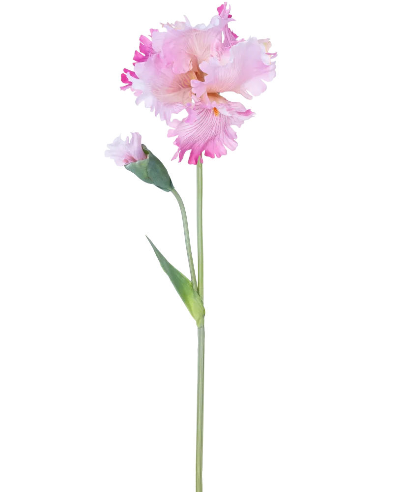 Kunstbloem Iris 80 cm roze
