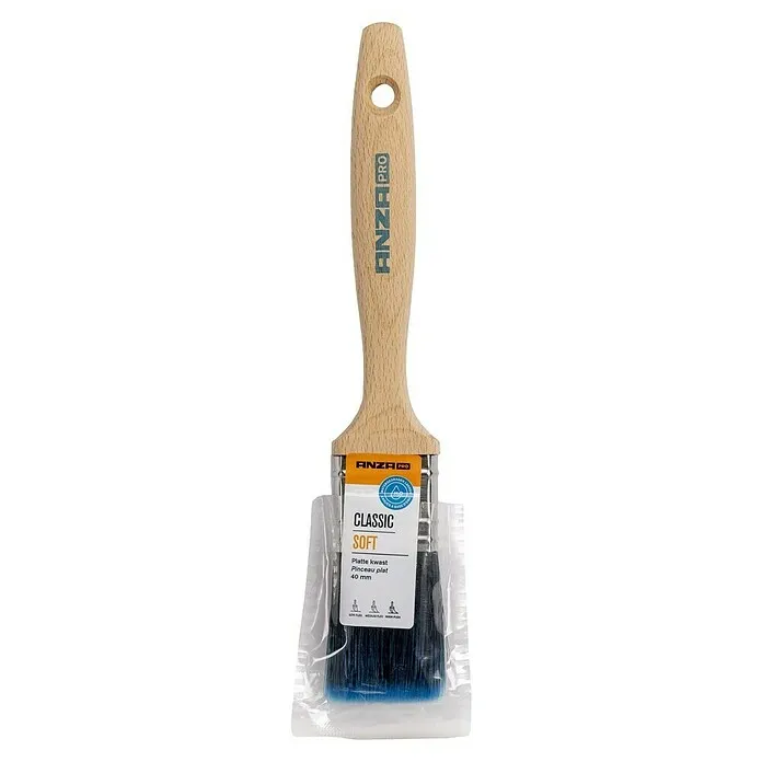 Anza Pro Platte kwast Classic Soft - Breedte: 1,5 ", Vorm borstelkop: Vlak