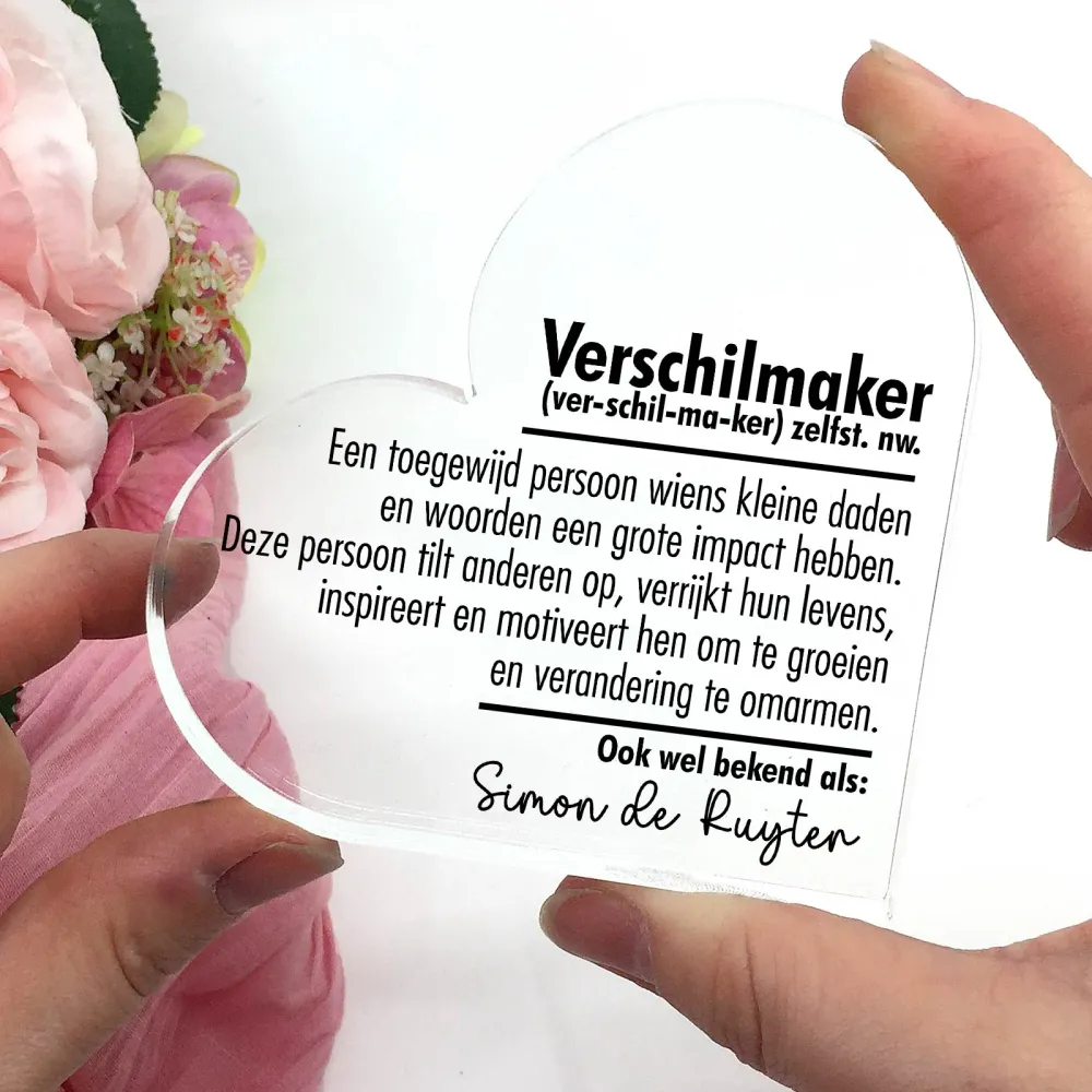 Verschilmaker - Prachtig cadeau voor een collega