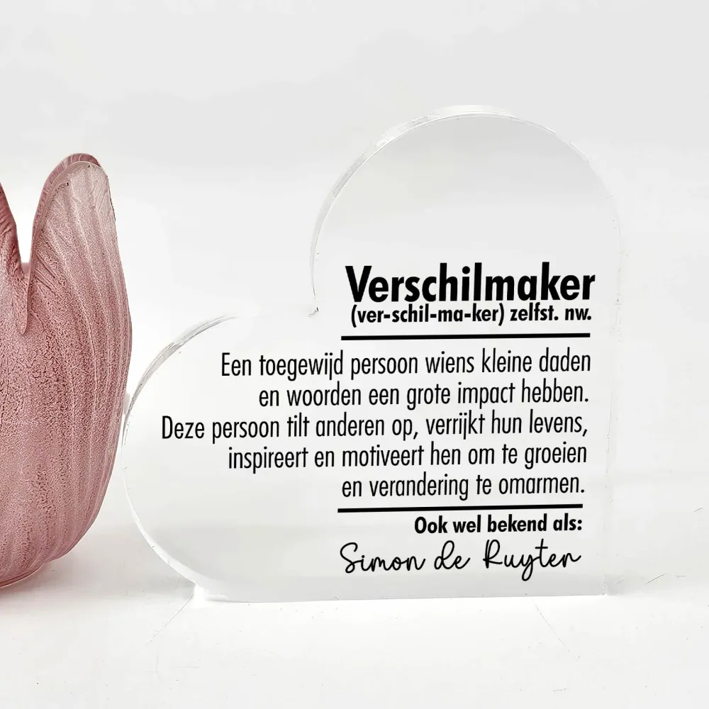 Verschilmaker - Prachtig cadeau voor een collega
