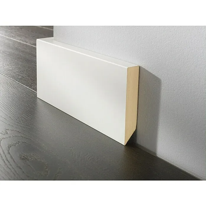 LOGOCLIC Plint Afgeschuind - 260 cm x 17 mm x 58 mm, MDF, Recht