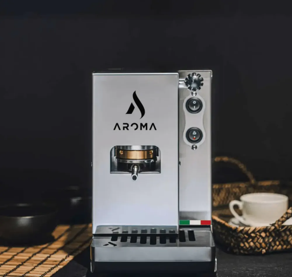 Aroma Plus Silver – Premium Italiaanse E.S.E Pod Espressomachine