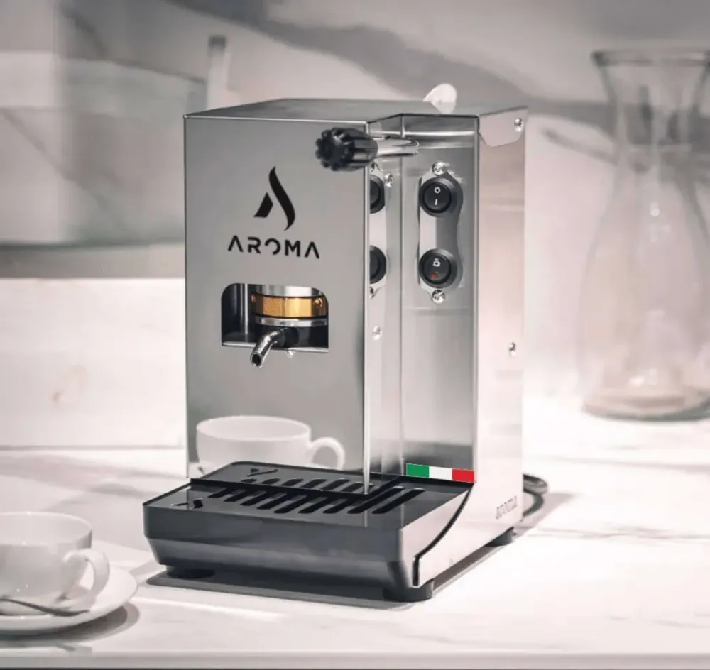 Aroma Plus Silver – Premium Italiaanse E.S.E Pod Espressomachine