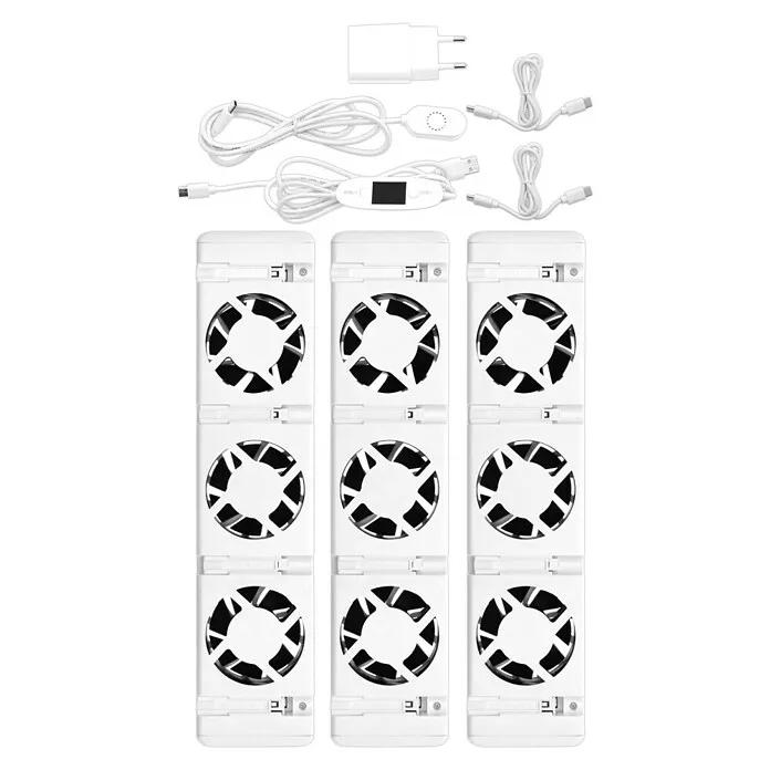 Livn Radiatorventilator Trio set - Wit