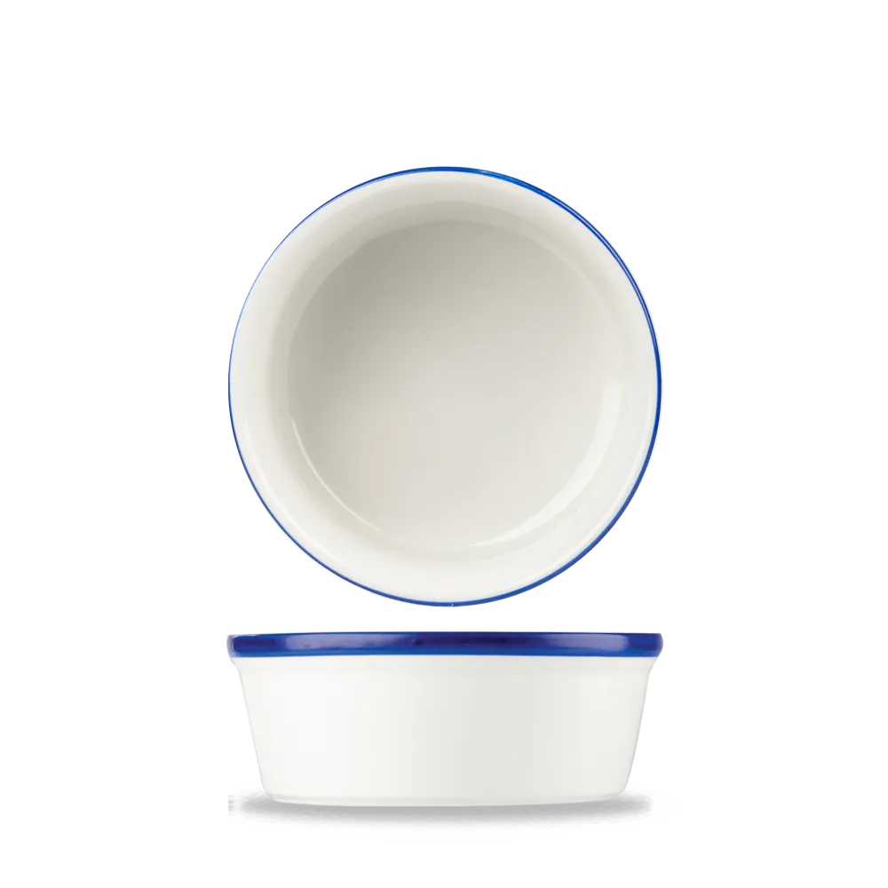 Retro Blue Large Ramekin 9cm 24/box Churchill