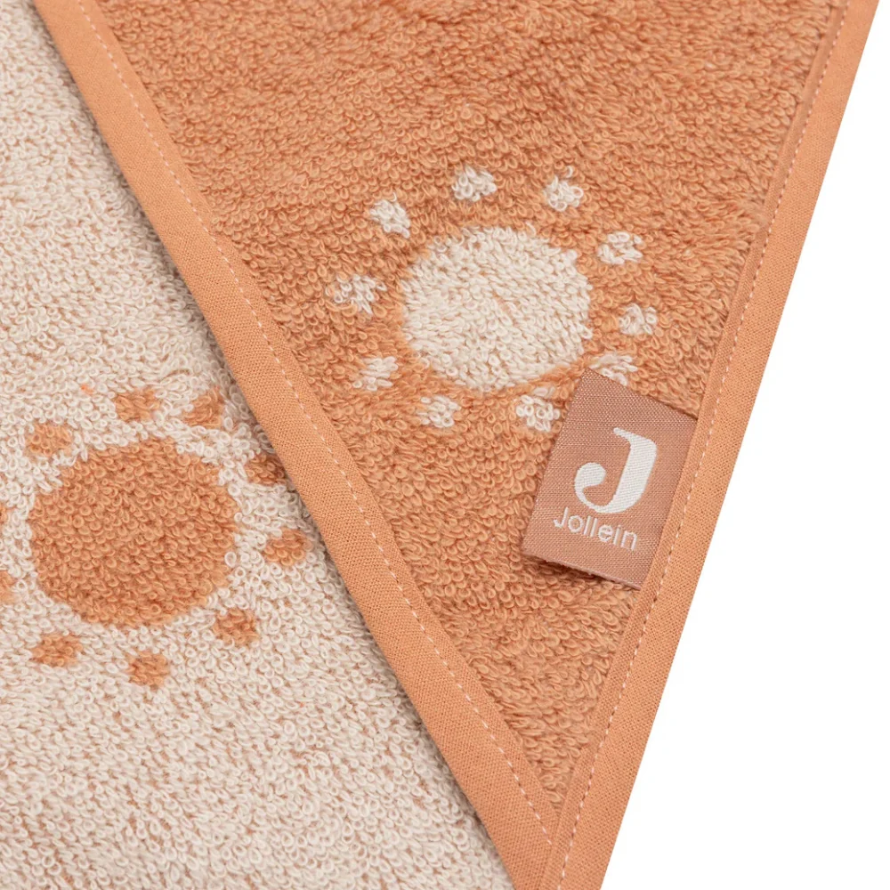Jollein baby badcape Jacquard Licht Terra