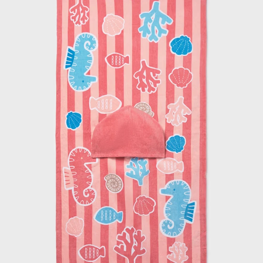 Mayoral Badhanddoek met kap voor baby's Terracotta
