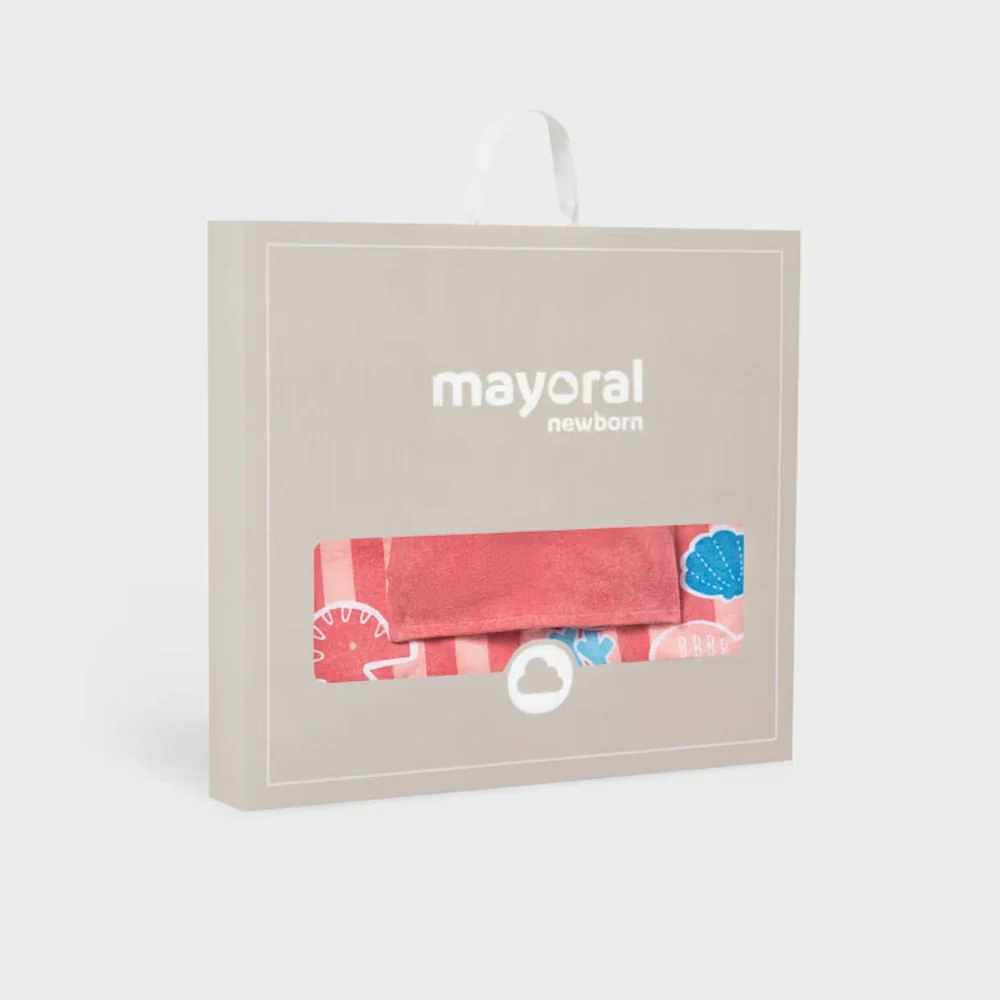 Mayoral Badhanddoek met kap voor baby's Terracotta
