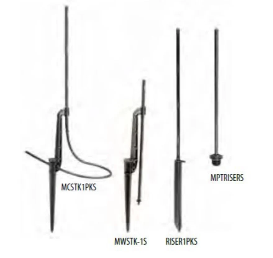 Rain Bird - 12" PolyFlex Riser, Adapter, Stake 12