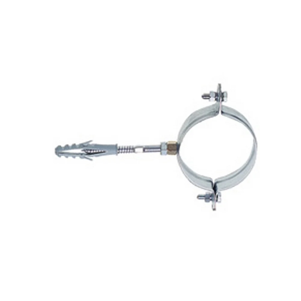 Round collar Oter diam. 100 mm galvanized staalsoort pin and plug fixing rainwater pipes.