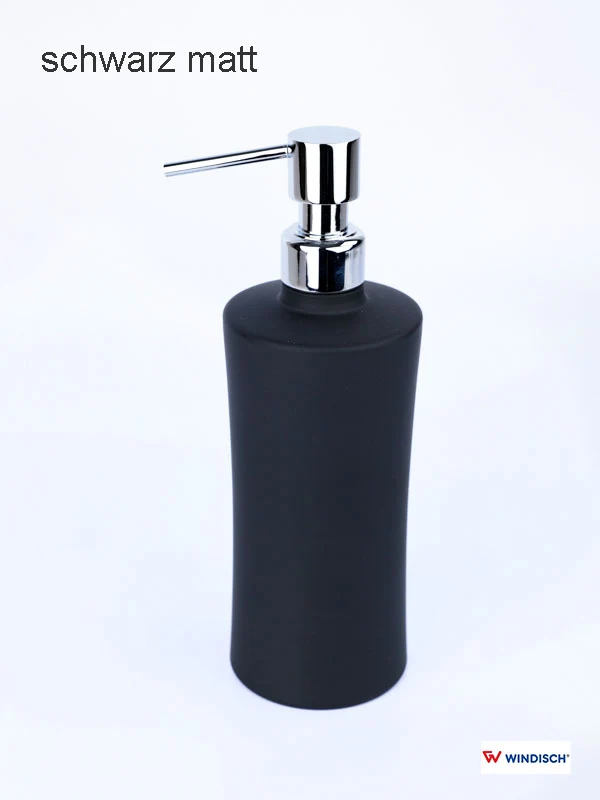 WINDISCH zeepdispenser, zwart - chroom