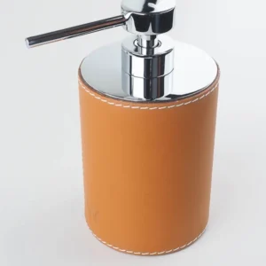 Zeepdispenser met lederen bekleding, WINDISCH