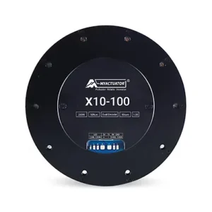 MyActuator RMD-X10-100 Duaal Encoder Servo Actuator, 35:1 Gear Ratio, 50N·m Rated Torque, 100N·m Peak, 48V, CAN/RS485, 1.7kg