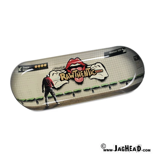 Raw metal Skate Deck Rolling Tray