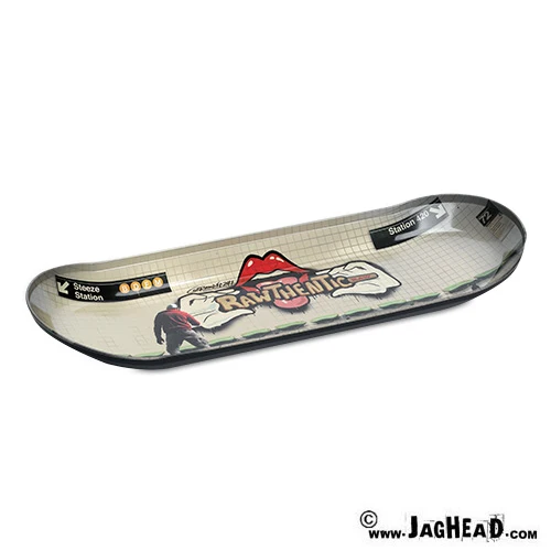Raw metal Skate Deck Rolling Tray