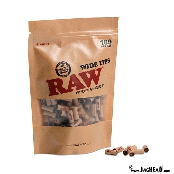 RAW Voorgerolde Ongebleekte extra brede tipjes