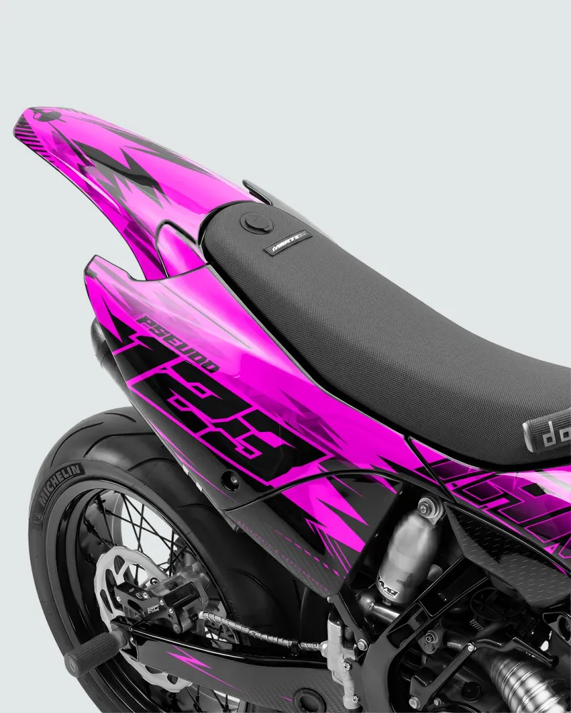CARBX - Semi-personaliserbare Supermotard-decoratieset - Roze
