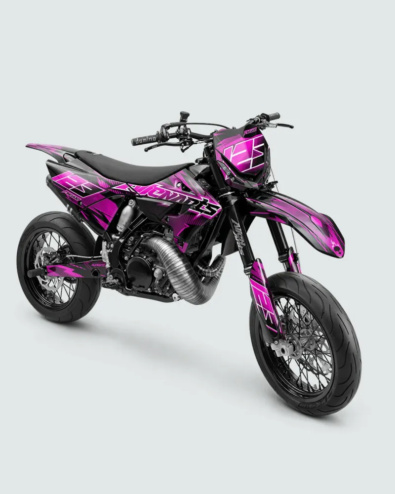 IONIK - Semi-personaliserbare Supermotard-decoratieset - Roze
