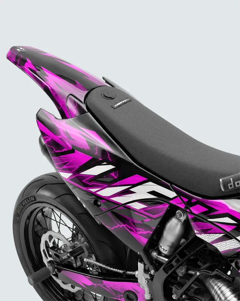 KINETIC - Semi-aanpasbare Supermotard-decoratieset - Roze