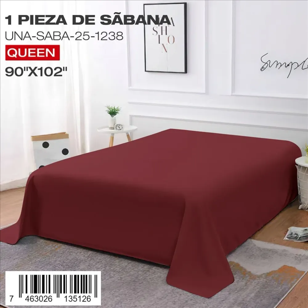 Sabana 1 Pieza Queen(60x60) Celeste SupliHogar