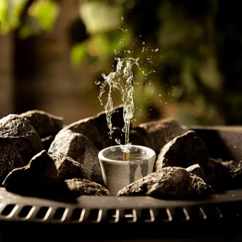 Hukka Sisukas Sauna Fountain and Essence Diffuser, Single Pillar, Minuscuul