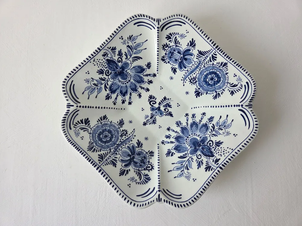 Handgeschilderde Delfts blauwe schaal 25 cm