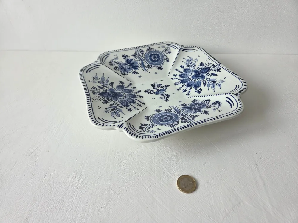 Handgeschilderde Delfts blauwe schaal 25 cm