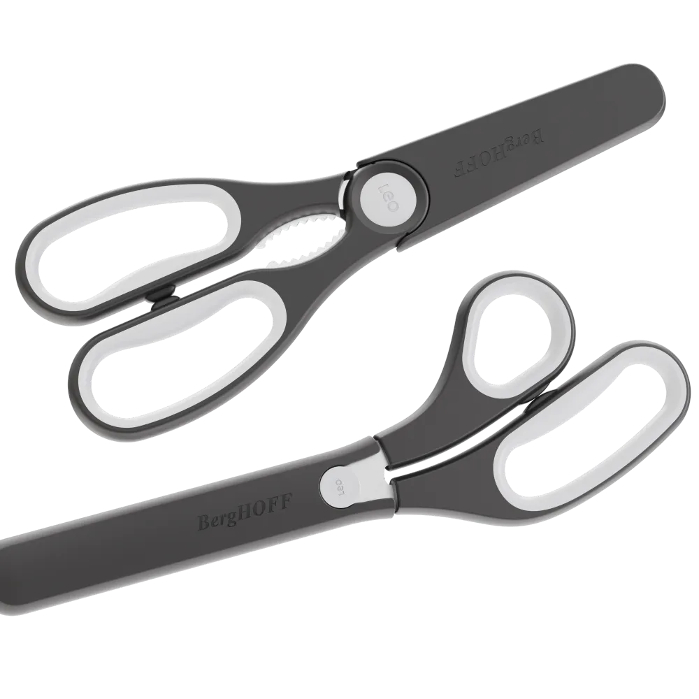 LEO Multifunctionele keukenschaar met magnetische hoes Graphite 26cm