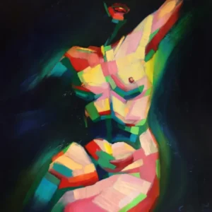 Cubist Sitting Nude