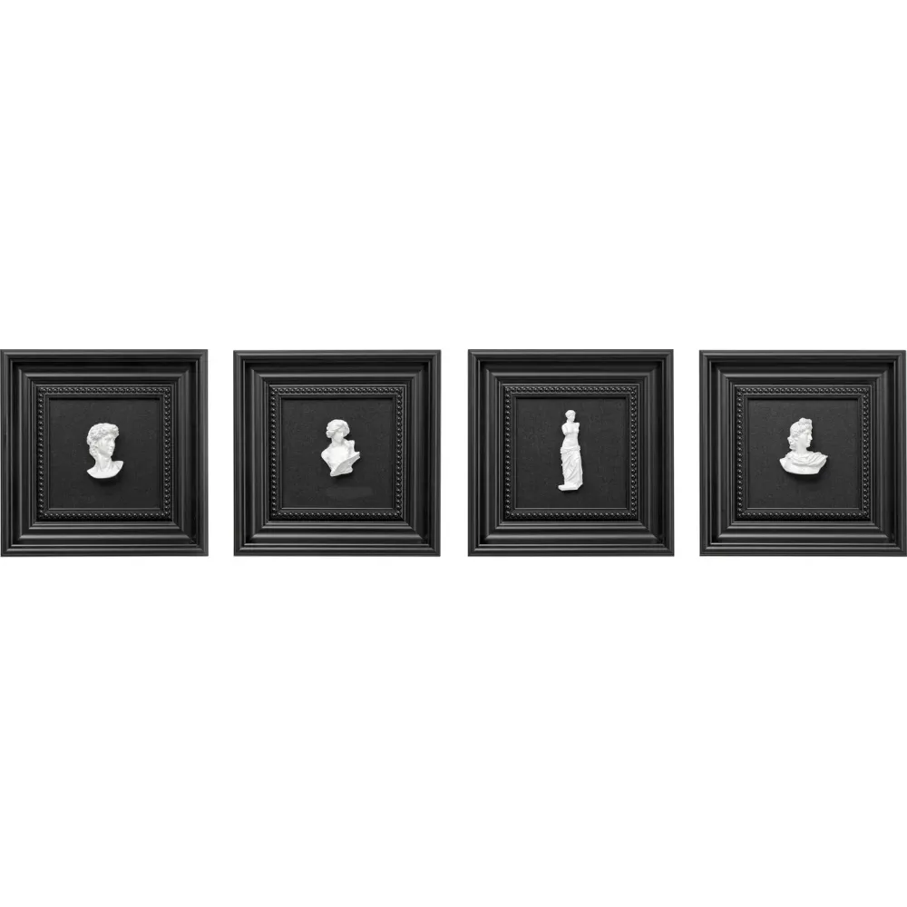 Kare Design Schilderij borst (4/set)