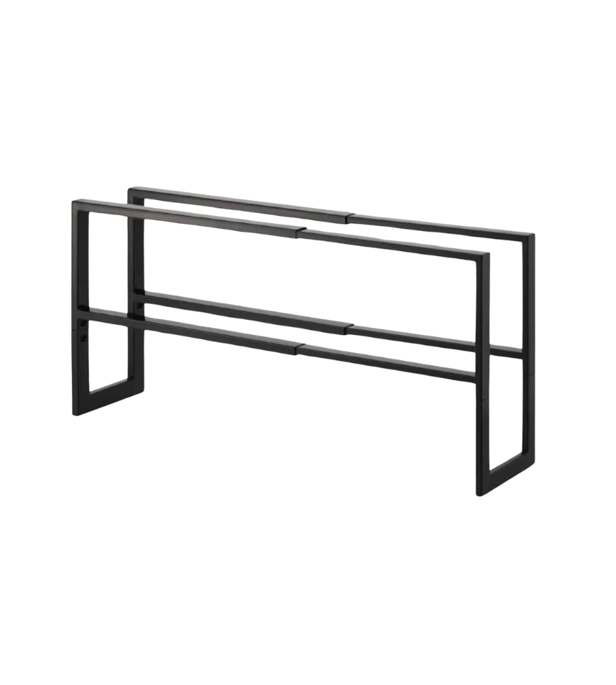 LINE uitschuifbaar schoenenrek - Zwart