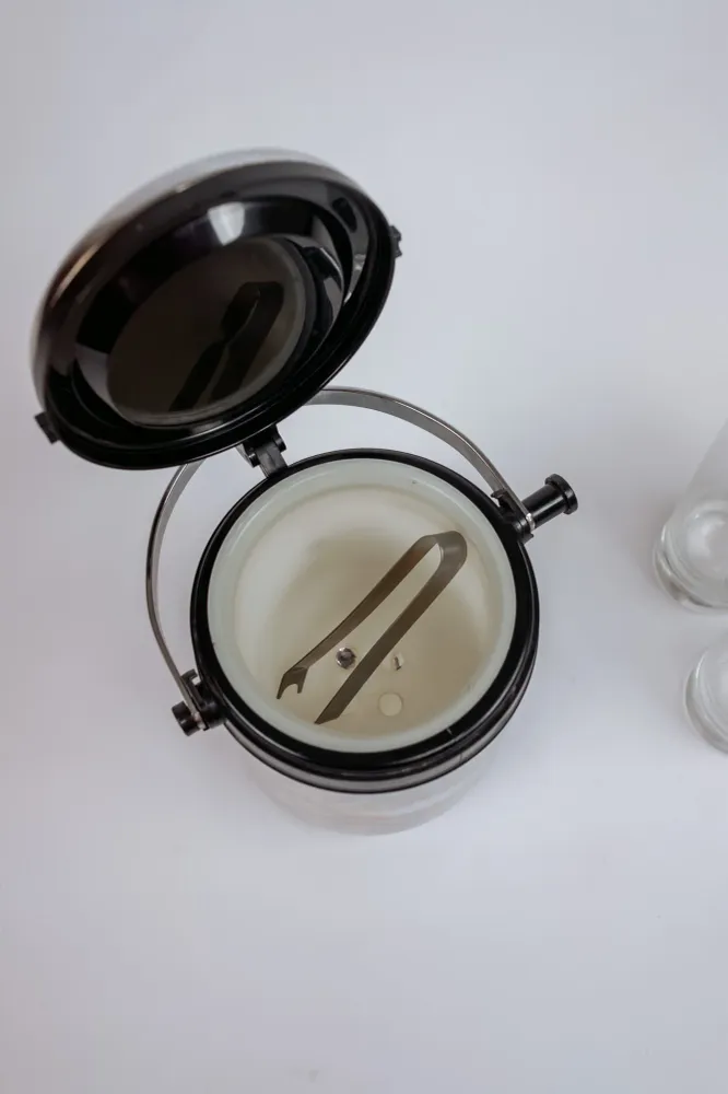 Vintage longdrinkglazen + ijsemmer