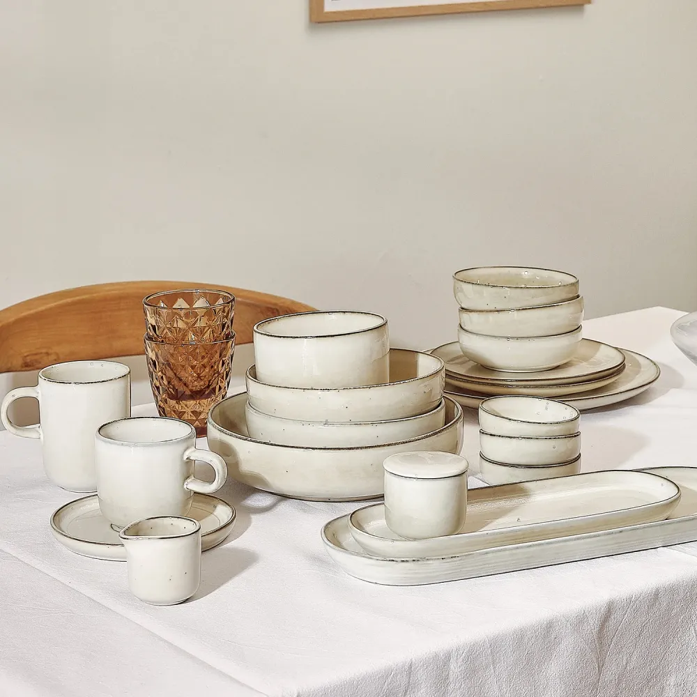 Salt & Pepper - Servies 16-delig ivoor Meridian Salt&Pepper