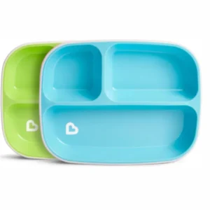 Set Platos Con Divisiones Rectangular Splash Munchkin