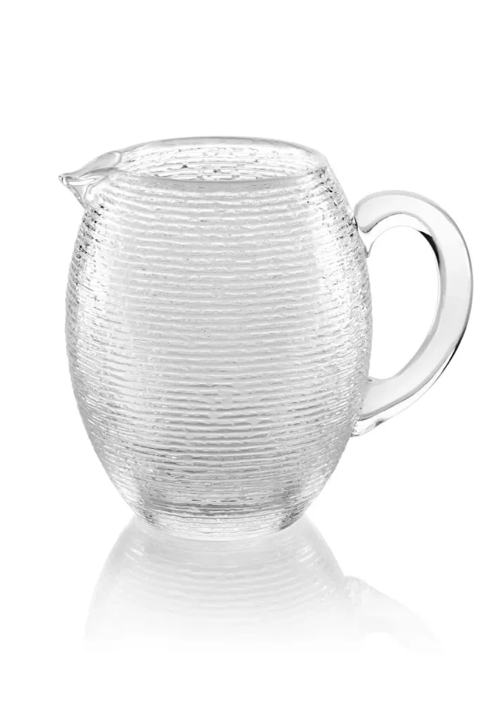 Set van 6 glazen + kan Reeded IVV