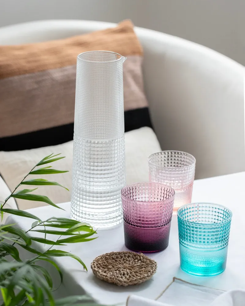 Set van 6 glazen + Pikes Colours kan IVV