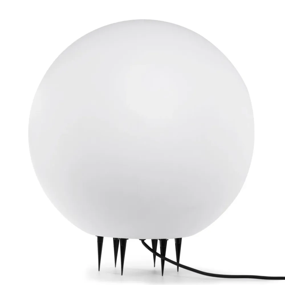 Ylumen buitenlamp Globe - 1 lichts - 30 x 30 cm - wit