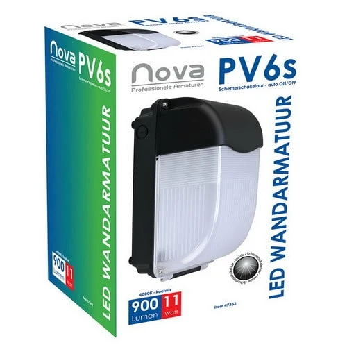 Ylumen buitenlamp Nova - 1 lichts - 14 x 26.5 cm - zwart